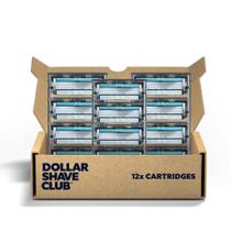Cartuchos de recarga Razor Dollar Shave Club de 4 lâminas, 12 unidades