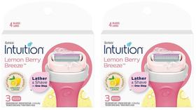 Cartuchos de recarga Razor Schick Intuition Lemon Renewing Moisture