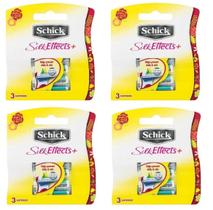 Cartuchos de recarga Schick Silk Effects+ Plus, 12 unidades