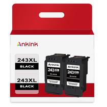 Cartuchos de tinta Ankink 243XL pretos, pacote com 2 cartuchos para impressora Canon