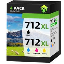 Cartuchos de tinta belietop 712XL de alto rendimento para HP DesignJet Cartuchos de tinta belietop 712XL de alto rendimento para HP DesignJet