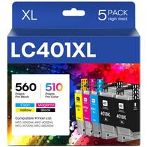 Cartuchos de tinta belietop LC401XL de alto rendimento para impressora Brother Cartuchos de tinta belietop LC401XL de alto rendimento para impressora Brother