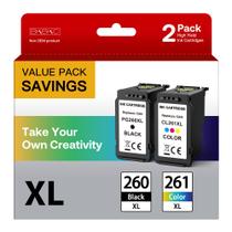 Cartuchos de tinta BKBKC PG-260 XL CL-261 XL para Canon TS5320 Cartuchos de tinta BKBKC PG-260 XL CL-261 XL para Canon TS5320