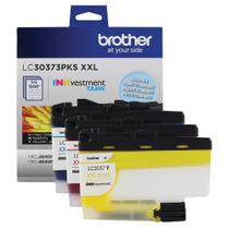 Cartuchos de tinta Brother Genuine LC30373PKS, pacote com 3 cores Cartuchos de tinta Brother Genuine LC30373PKS, pacote com 3 cores
