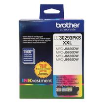 Cartuchos de tinta Brother LC3029 Color C/M/Y Super High Yield, pacote com 3
