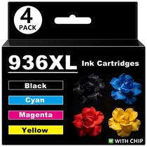 Cartuchos de Tinta DOUBLE D 936/936e Compatíveis, Kit com 4 Unidades Cartuchos de Tinta DOUBLE D 936/936e Compatíveis, Kit com 4 Unidades