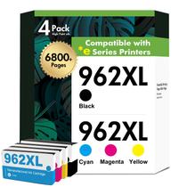 Cartuchos de tinta e toner H-Party 962XL preto e colorido, pacote com 4 Cartuchos de tinta e toner H-Party 962XL preto e colorido, pacote com 4
