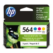 Cartuchos de tinta HP 564 ciano, magenta, amarelo (pacote com 3)