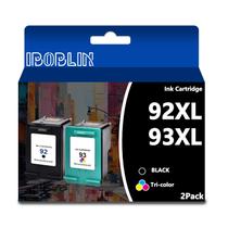 Cartuchos de Tinta IBOBLIN 92XL 93XL Preto Tricolor Pacote com 2 Cartuchos de Tinta IBOBLIN 92XL 93XL Preto Tricolor Pacote com 2
