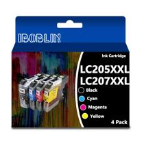 Cartuchos de tinta IBOBLIN LC205 LC207 XXL - Pacote com 4 unidades Cartuchos de tinta IBOBLIN LC205 LC207 XXL - Pacote com 4 unidades