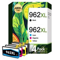 Cartuchos de tinta inkalfa 962XL pretos e 962 coloridos para HP 9010