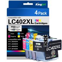 Cartuchos de Tinta Kingjet LC402XL LC402 Pack de 4 Reemplazo Compatible con Impresoras Brother MFC-J6540DW MFC-J5340DW MFC-J6540 MFC-J6740DW MFC-J6940DW J5340 J6540, BKCMY Cartuchos de Tinta Kingjet LC402XL LC402 Pack de 4 Reemplazo Compatible con Impresoras Brother MFC-J6540DW MFC-J5340DW MFC-J6540 MFC-J6740DW MFC-J6940DW J5340 J6540, BKCMY