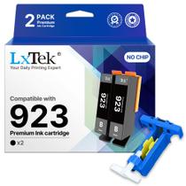 Cartuchos de tinta LXTek 923 pretos sem chip, pacote com 2