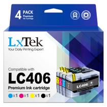 Cartuchos de tinta LXTek LC406 compatíveis para impressora Brother Cartuchos de tinta LXTek LC406 compatíveis para impressora Brother