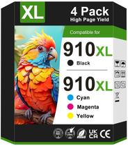 Cartuchos de tinta PROSWIFT 910XL, kit com 4 unidades para impressoras HP