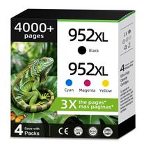 Cartuchos de Tinta Relcolor 952XL Kit com 4 Unidades KCMY de Reposição