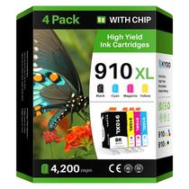 Cartuchos de tinta Skydo 910XL kit com 4 unidades preto, ciano, magenta e amarelo