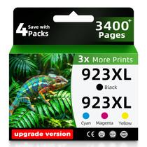 Cartuchos de Tinta Skyink 923XL 4 Unidades Preto Ciano Amarelo Magenta Cartuchos de Tinta Skyink 923XL 4 Unidades Preto Ciano Amarelo Magenta