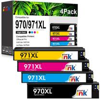 Cartuchos de tinta st @r ink 970XL 971XL de alto rendimento, pacote com 4