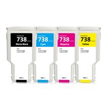 Cartuchos de Tinta SUPERYILED 738 Kit com 4 Unidades 300 ml para DesignJet