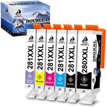 Cartuchos de Tinta XXL Doble D Canon 280 281 Paquete de 6 Colores