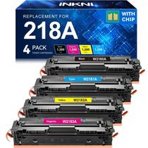 Cartuchos de toner 218A 4 unidades (com chip) substituição para HP 218A 218X compatível com HP Color LaserJet Pro MFP 3301fdw 3201dw 3301sdw 3301cdw, alto rendimento, W2180A W2180X (4 unidades, P/C/M/A) Cartuchos de toner 218A 4 unidades (com chip) substituição para HP 218A 218X compatível com HP Color LaserJet Pro MFP 3301fdw 3201dw 3301sdw 3301cdw, alto rendimento, W2180A W2180X (4 unidades, P/C/M/A)