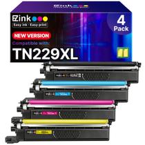 Cartuchos de Toner E-Z Ink TN229XL Kit com 4 Unidades Compatíveis Cartuchos de Toner E-Z Ink TN229XL Kit com 4 Unidades Compatíveis