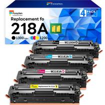 Cartuchos de toner Fooylen 218A, kit com 4 unidades e chip Cartuchos de toner Fooylen 218A, kit com 4 unidades e chip