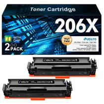 Cartuchos de tóner SUDLTO 206X Negro de alto rendimiento, paquete de 2 con chip