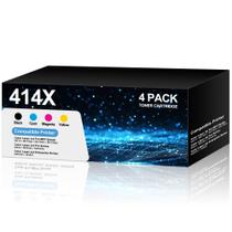 Cartuchos de Toner VEQWC 414X Kit com 4 Unidades com Chip Cartuchos de Toner VEQWC 414X Kit com 4 Unidades com Chip