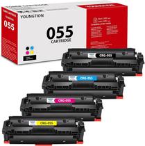 Cartuchos de toner YOUNGTION 055 de alto rendimento, pacote com 4 cartuchos de toner para Canon