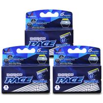 Cartuchos manuais Razor Dorco Pace 6 Plus Power 12