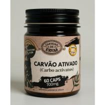 Carvão Ativado 700mg 60 caps Canteiro de Ervas