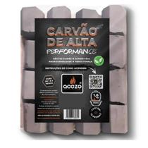Carvao Briquete Alta Performance Acezo 1,6kg com Acendedor