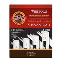 Carvao Koh-I-Noor Gioconda White Coal Sortido Com 4 Unid