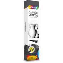 Carvão para Desenho Acrilex Fina C/12 Unidades