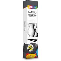 Carvão para Desenho Acrilex Média C/6 Unidades