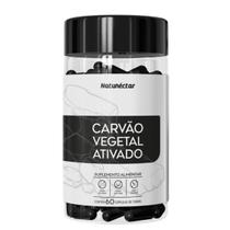 Carvão Vegetal Ativado Puro Suplemento Alimentar Natunéctar Legitimo Mineral Pó Original 60 Cápsulas