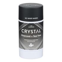 Carvão vegetal e árvore do chá enriquecidos com magnésio desodorante 2,5 onças da Crystal (pacote com 4)