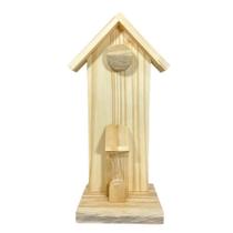 Casa 2 Telhados Estreita 24x10x7 - Material Pinus