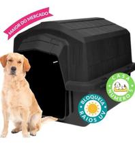 Casa 5 casinha de cachorro grande porte alvorada superinjet desmontavel resistente confortavel-preto