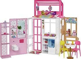 Casa Barbie 2 Andares, Mobiliada + Pet, Presente Crianças 3+