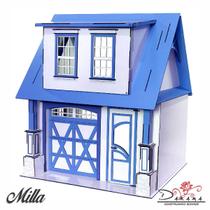 Casa Bonecas Escala Barbie Com Garagem Milla Luli Darama