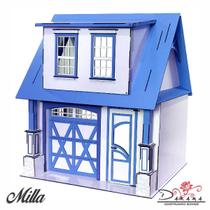Casa Bonecas Escala Barbie Com Garagem Milla Luli Darama - Indústria Fenix
