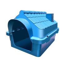 Casa Casinha Cachorro Gato Pet N1 Plástico Preminum Azul Casa Casinha Cachorro Gato Pet N1 Plástico Preminum Azul