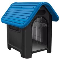 Casa Casinha Cachorro Home Plástico Desmontável N4 Azul