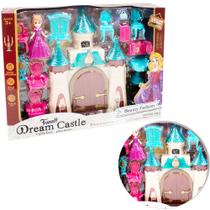 Casa/casinha castelo com boneca + moveis funny dream castle 14 pecas