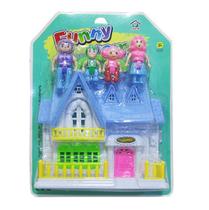 Casa Casinha com Bonecos Funny Home 5 Peças Casa Casinha com Bonecos Funny Home 5 Peças
