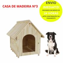Casa Casinha De Madeira De Pinus Para Cachorros(cães) Nº3 - MADEIRA PINUS