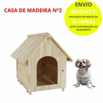 Casa Casinha Madeira Pinus Para Cachorro Caes N2